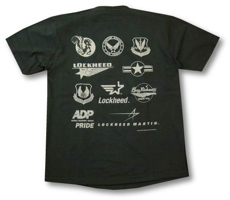 Tシャツ BR74451 スカンクワークス＆エアフォースマークロゴ